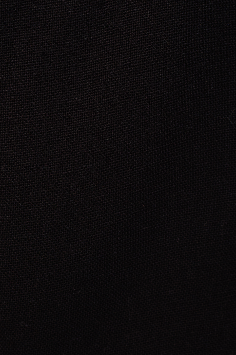 Black Buttoned Pockets Linen Shorts_7