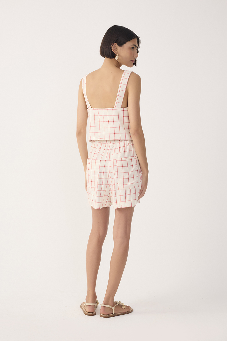 Plaid Linen Shorts_6