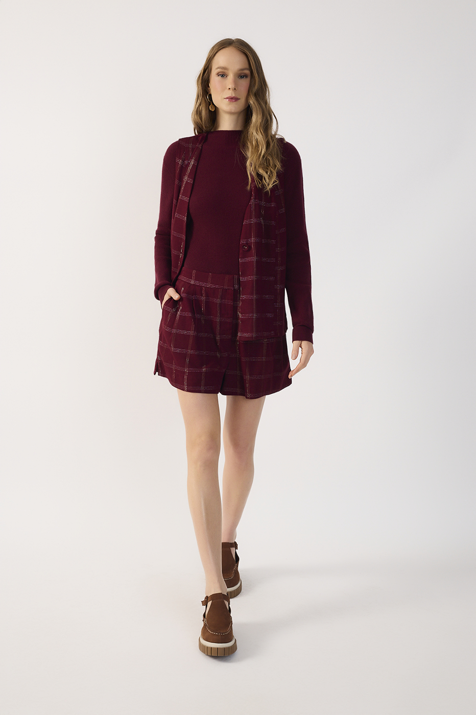 Plaid Linen Shorts_2