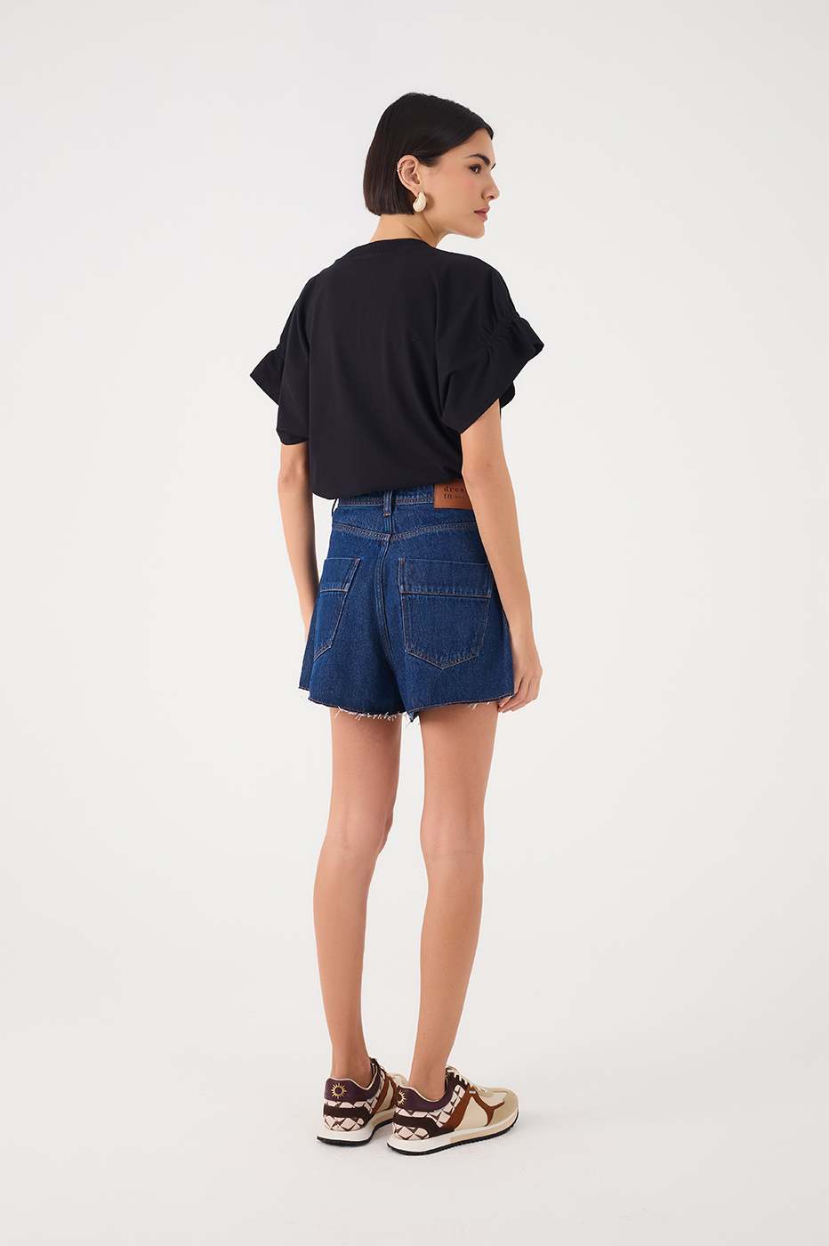 Denim Basic Pockets Shorts