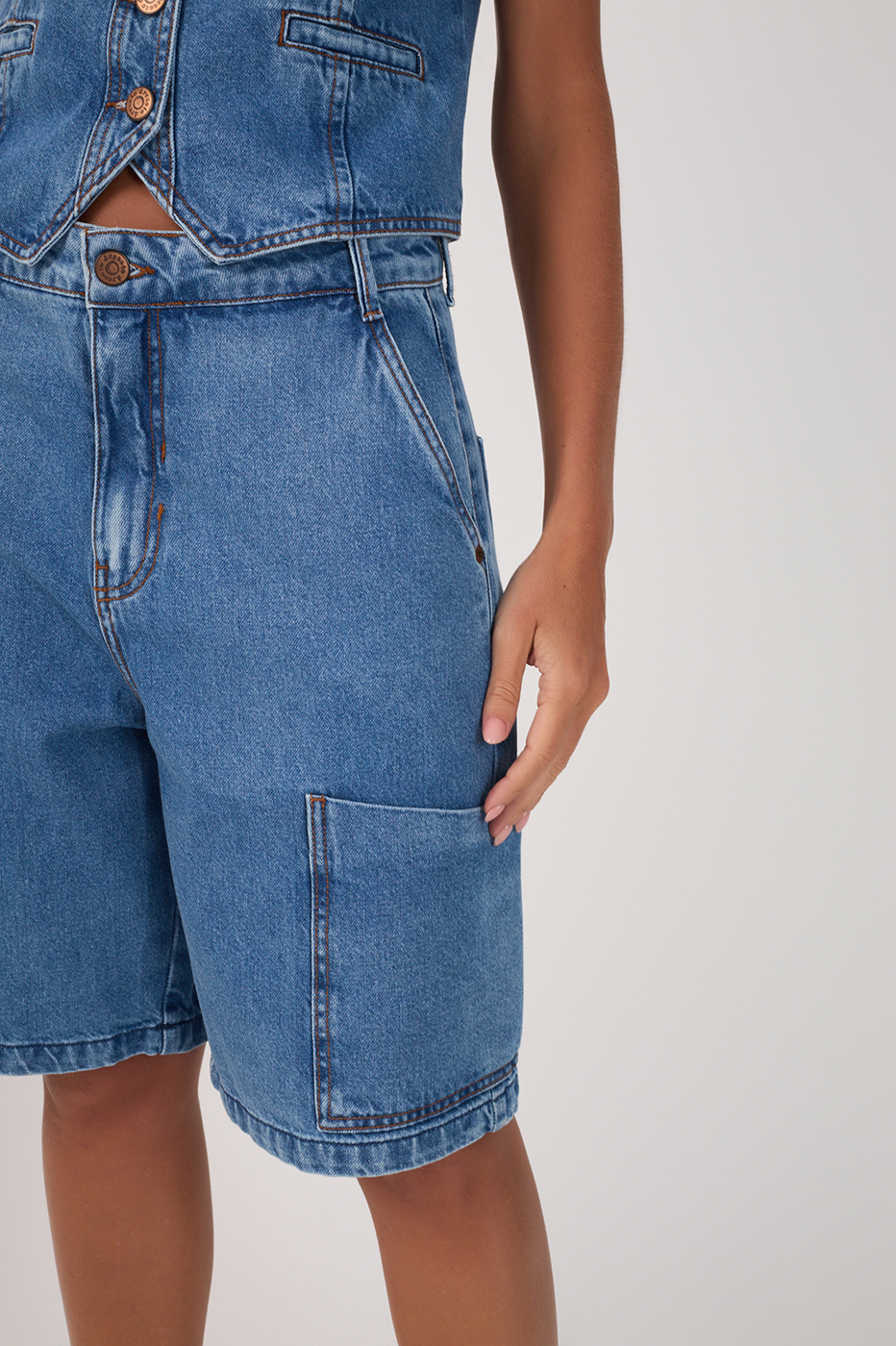 Denim Pockets Bermuda_4