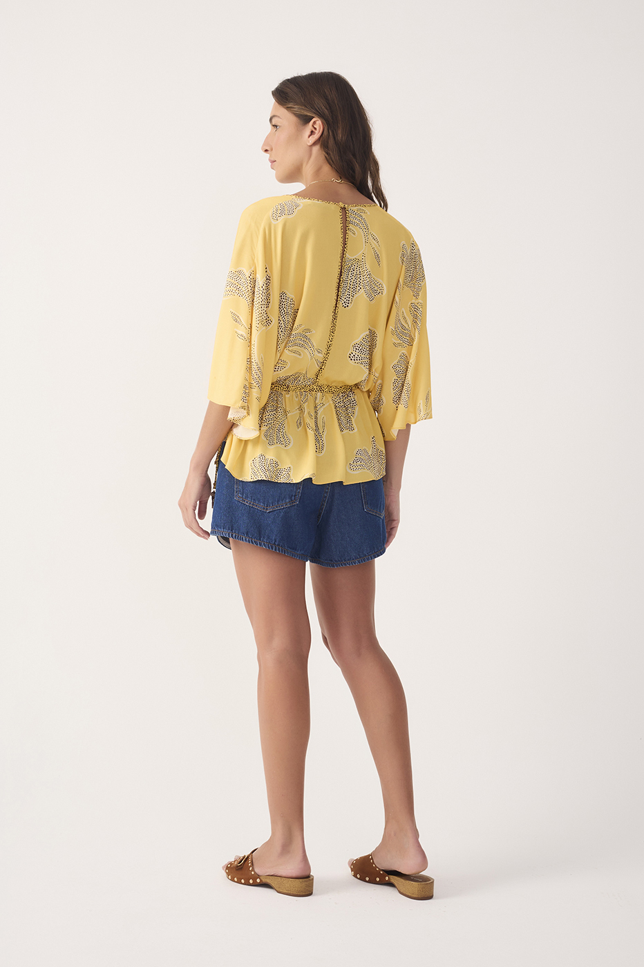 Adjustable Waistband Jeans Shorts_6