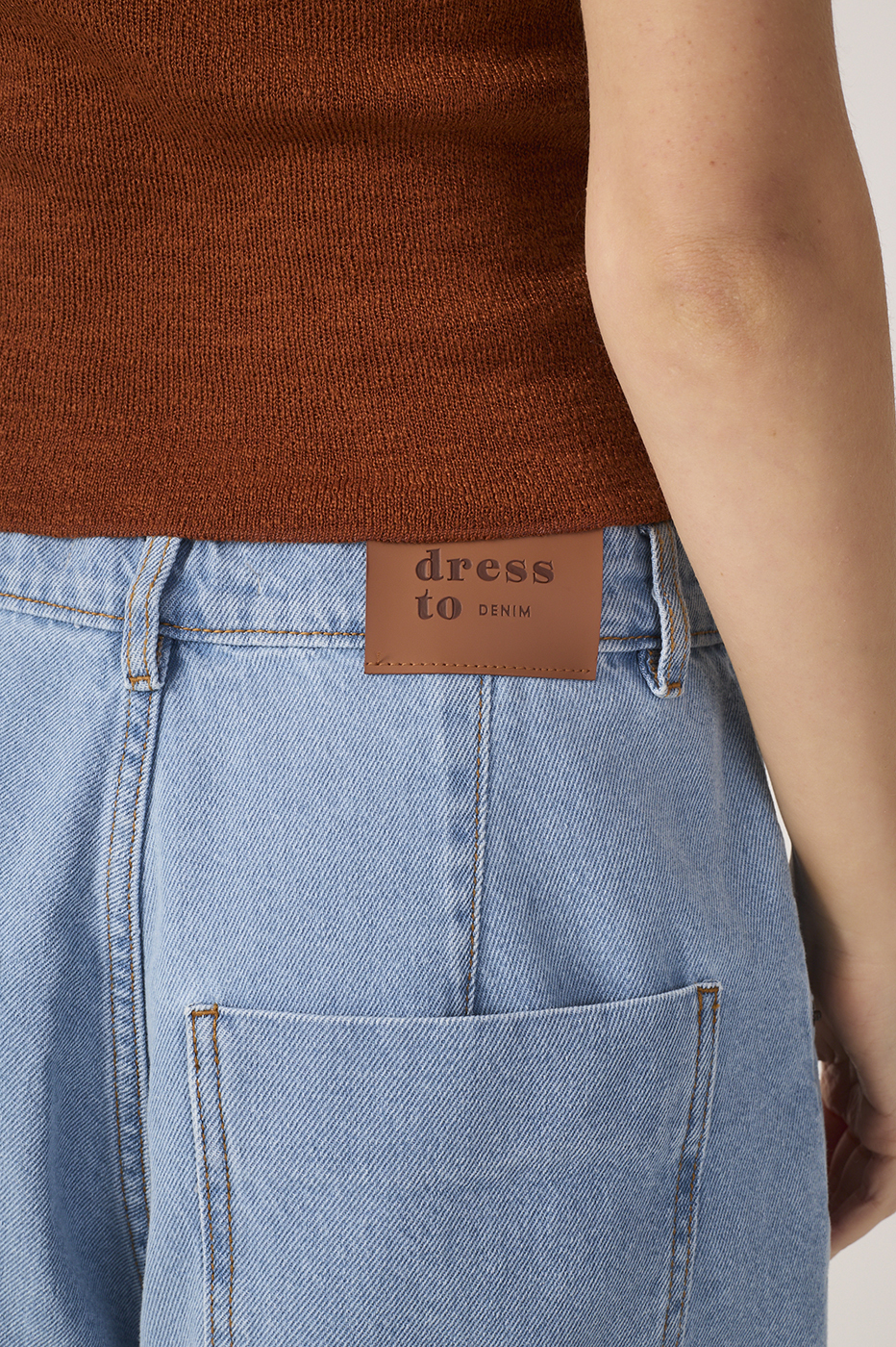 Pleated Denim Bermuda_6