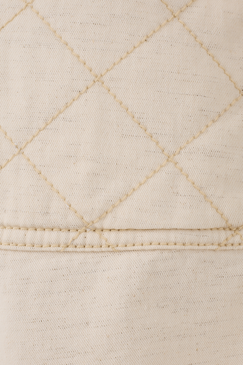 Off-White Front Pockets Quilted Linen Twill Shorts
