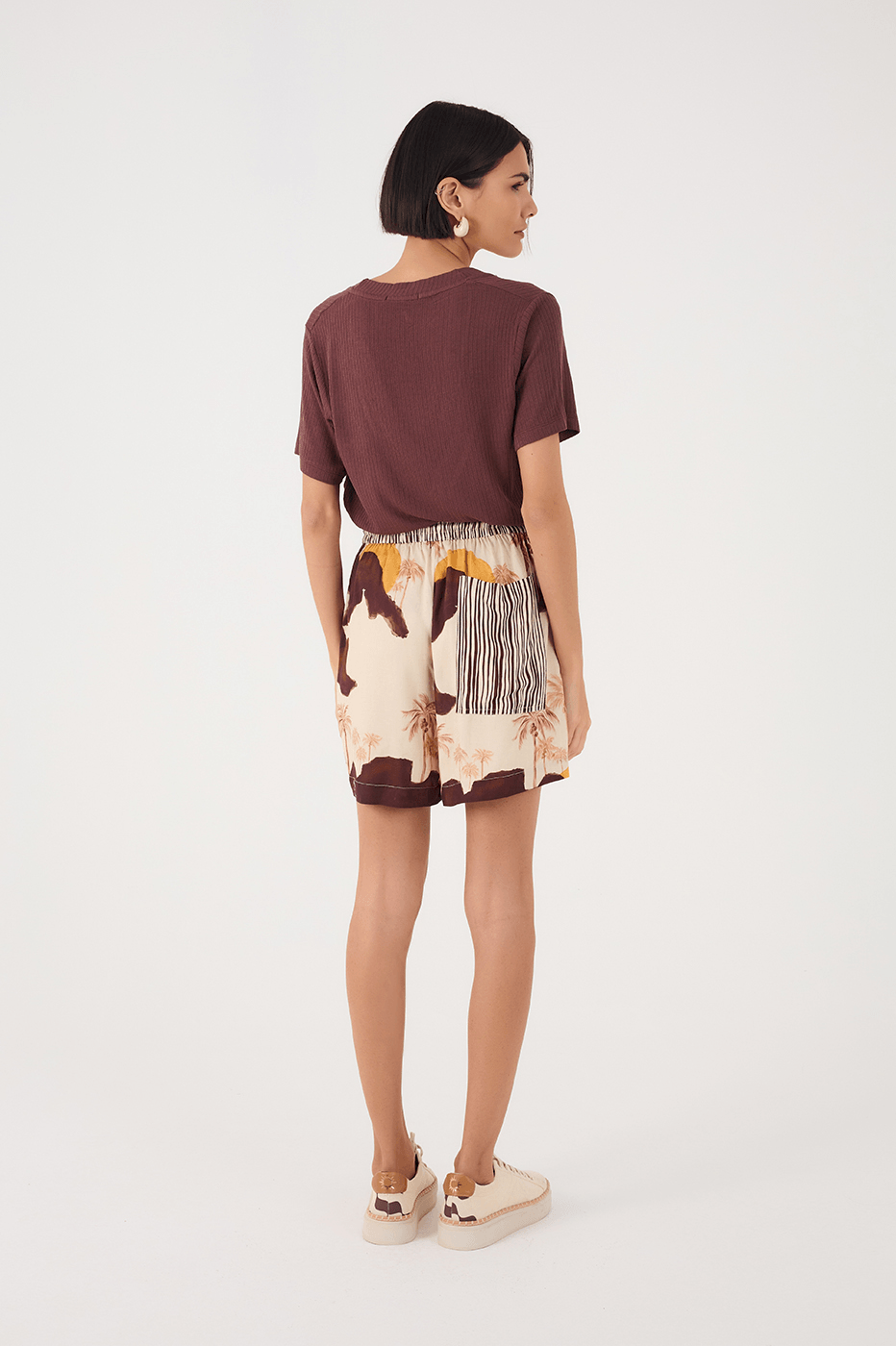 Sand Corcovado Drawstring Waist Side Pockets Cambric Shorts