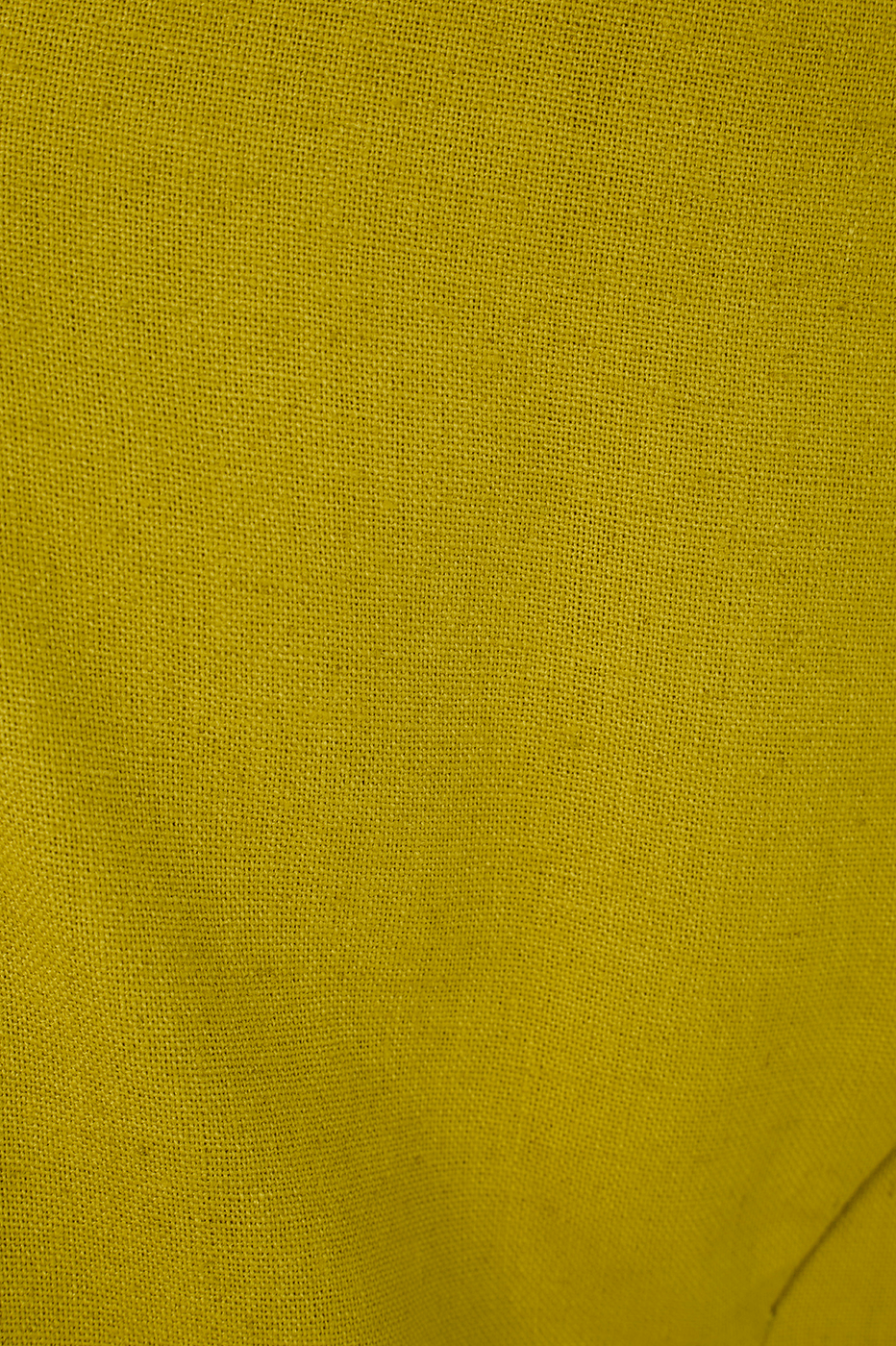 Green Urca Asymmetric Side Pockets Linen Shorts