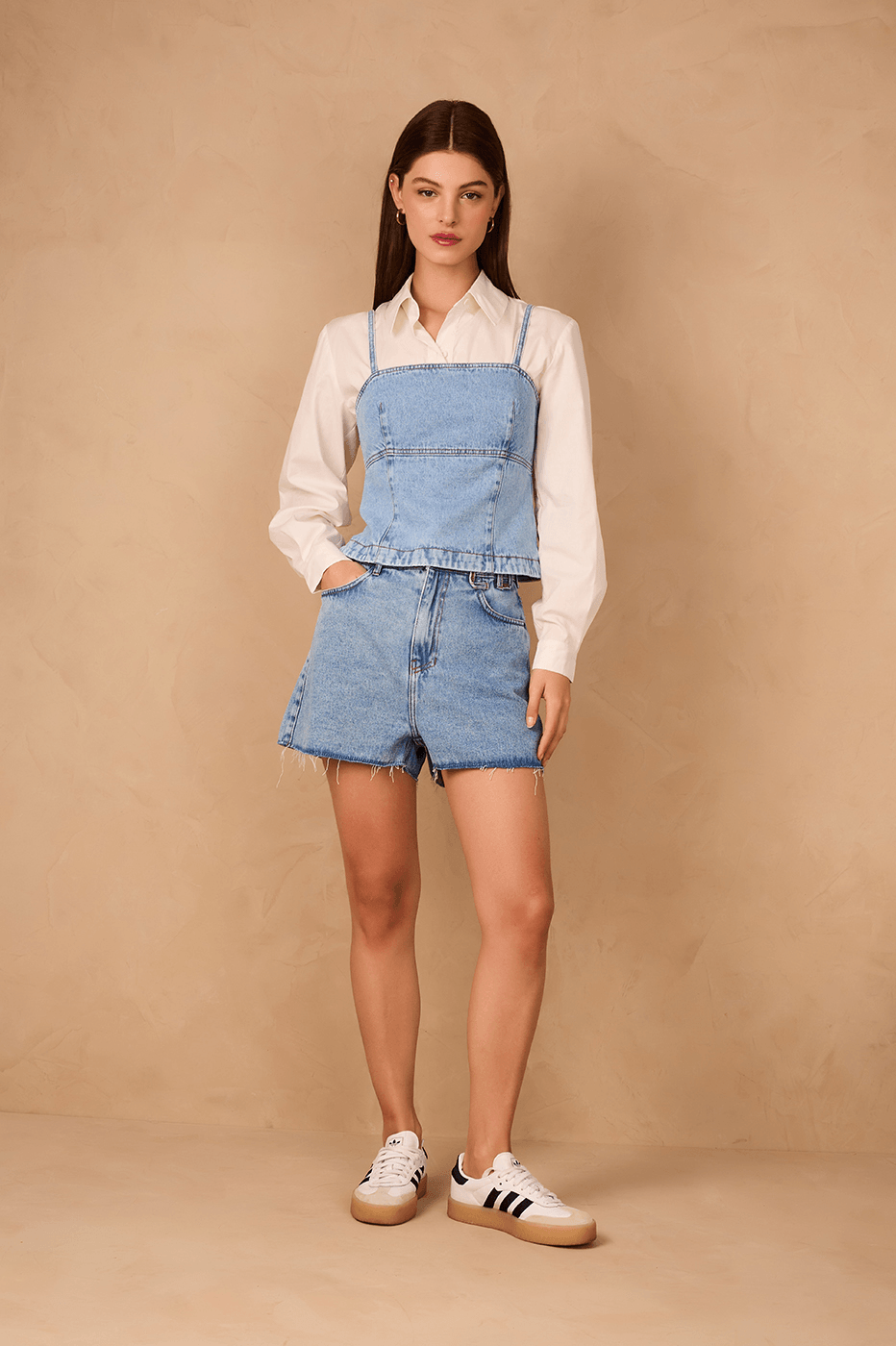 Denim Love Pockets Shorts
