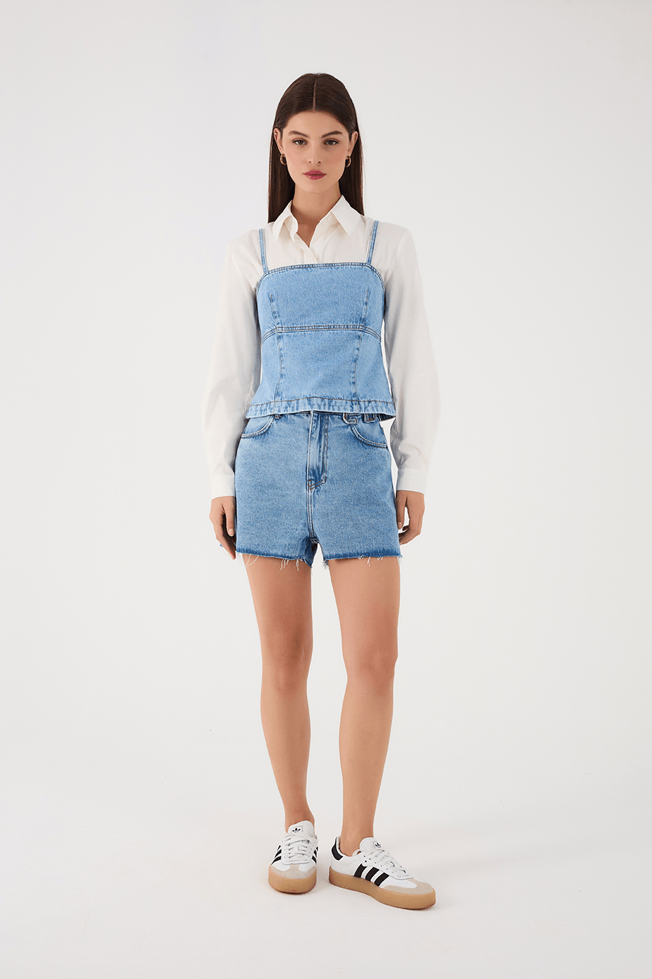 dress denim shorts Denim Love Pockets Shorts Denim / 10