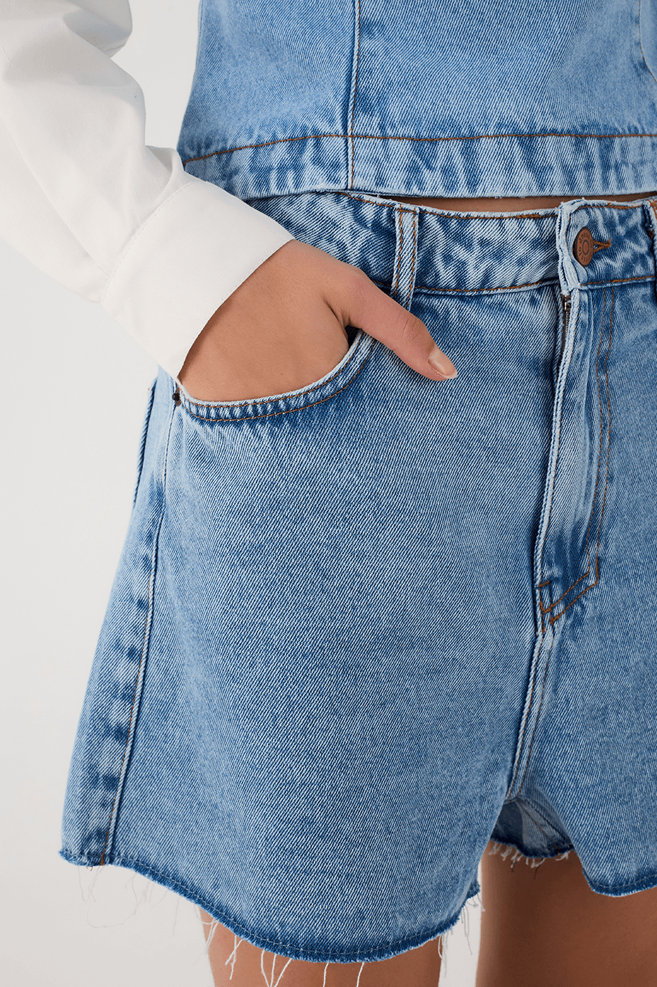 Denim Love Pockets Shorts