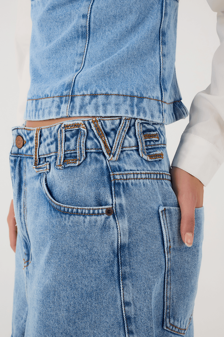 Denim Love Pockets Shorts