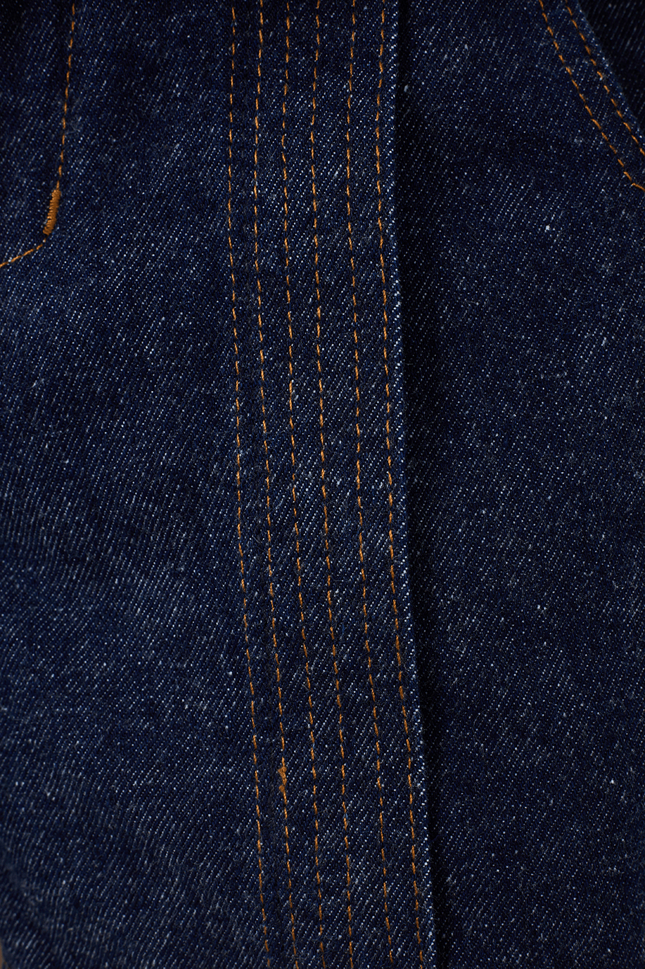 Denim Seam Pockets Shorts
