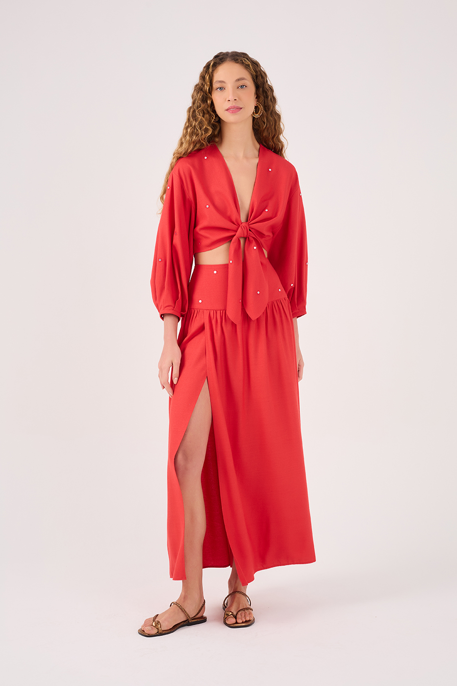 Emb. Seq. Maxi Skirt_2