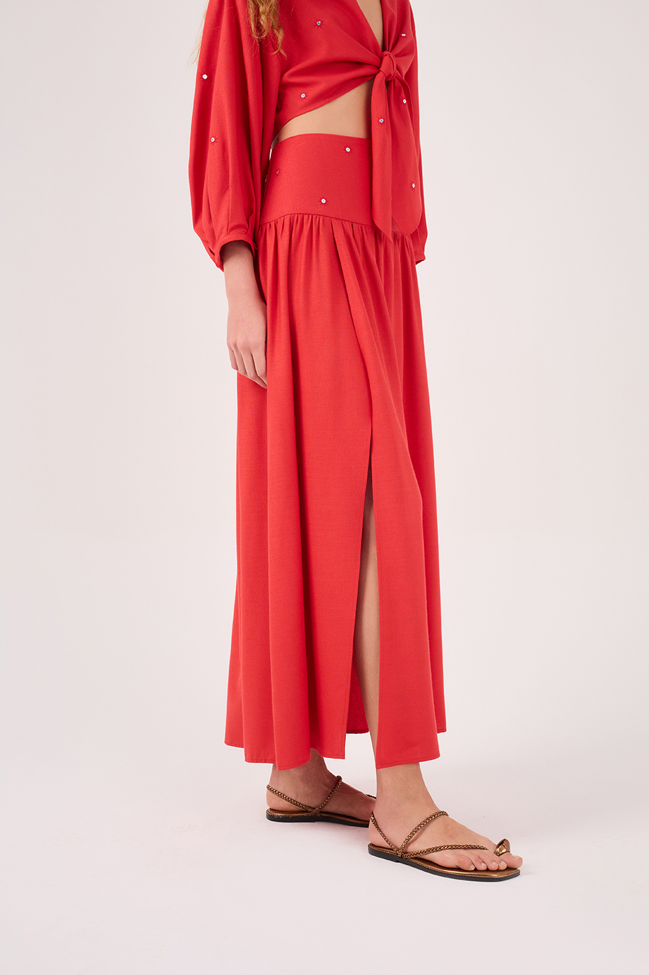 Emb. Seq. Maxi Skirt_5