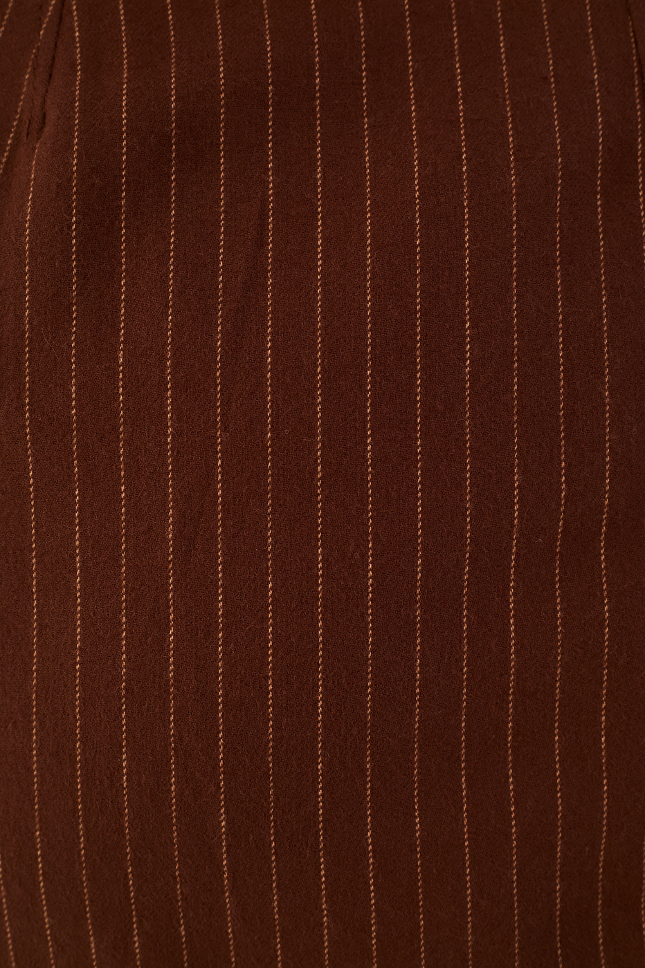 Brown Pinstripe Mini Skirt