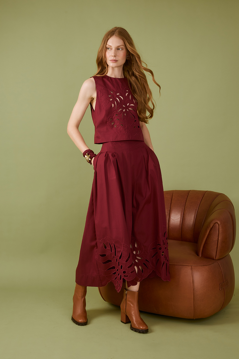 Embroiedered Midi Skirt_1