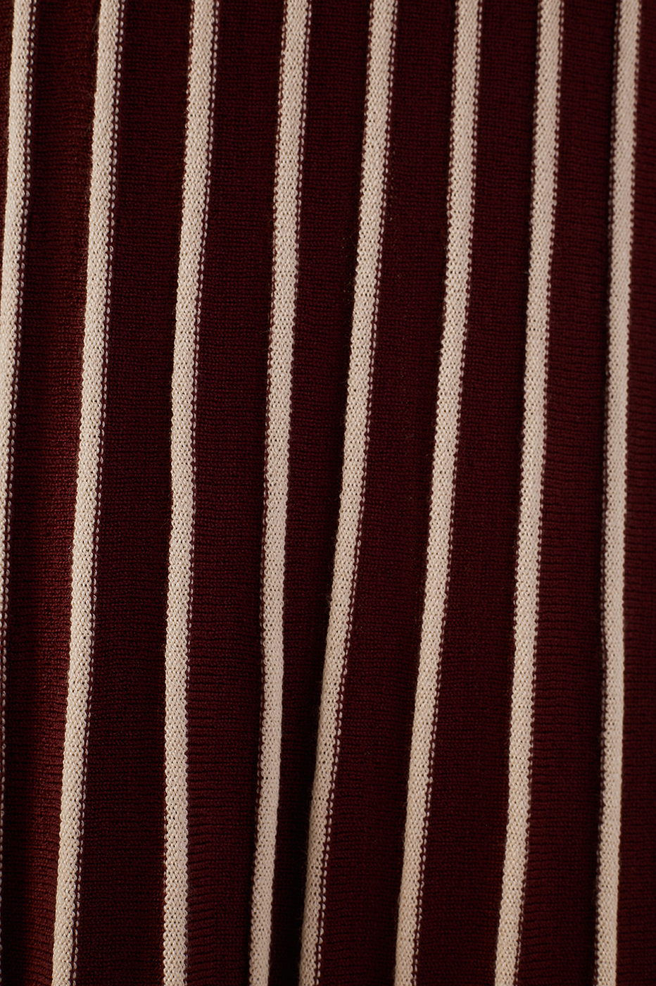 Wine Bossa Stripes Tricot Maxi Skirt