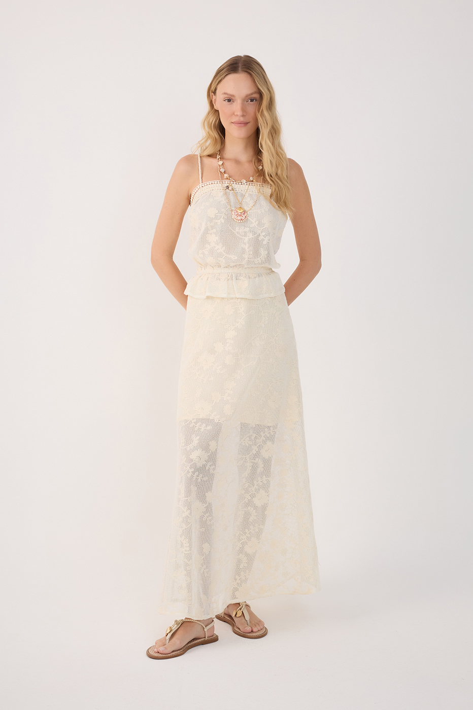 Embroidered Mesh Skirt_2