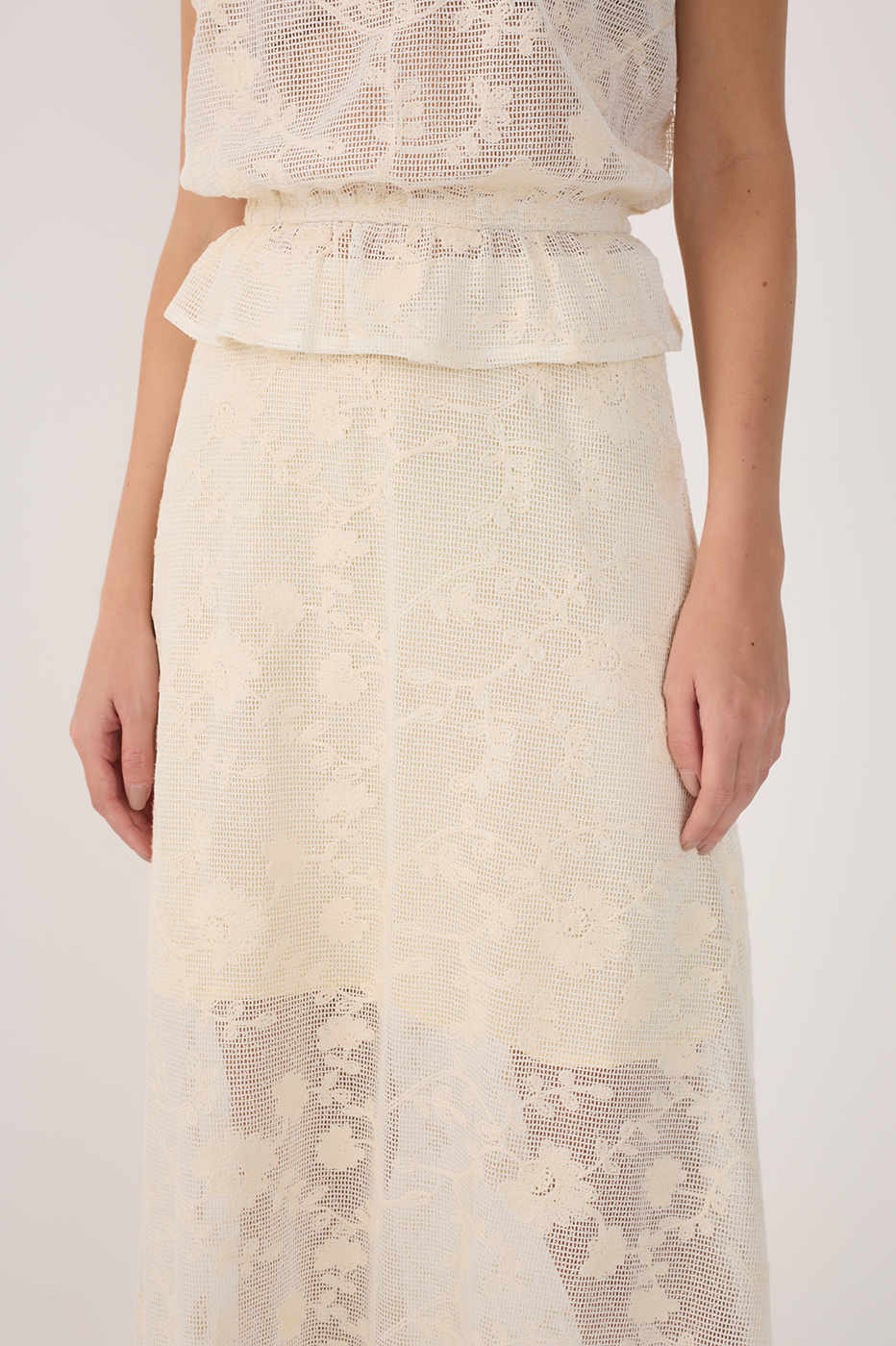 Embroidered Mesh Skirt_4