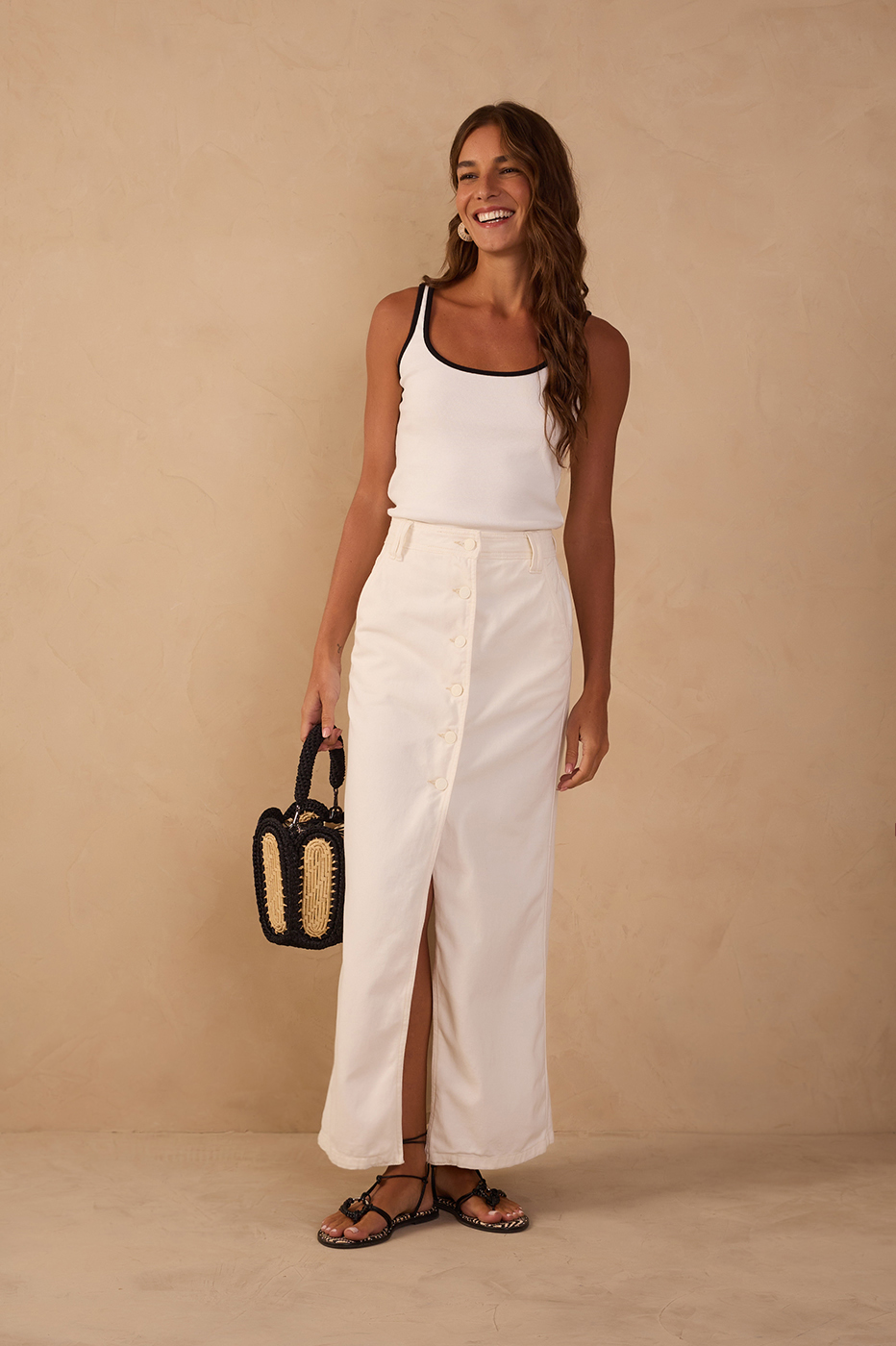 Twill Skirt with Pockets_1