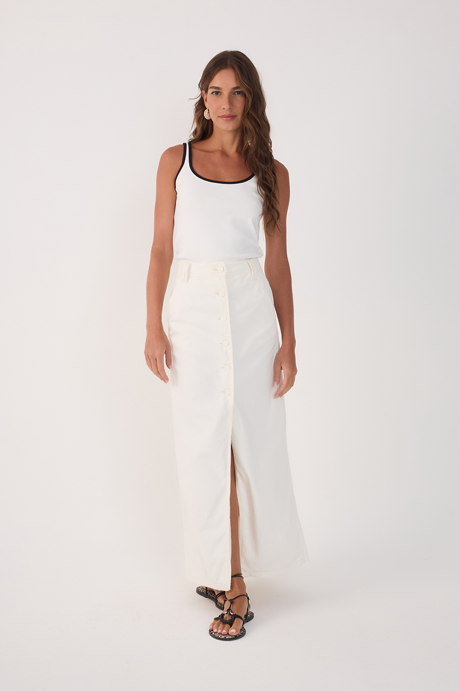 Twill Skirt with Pockets_3