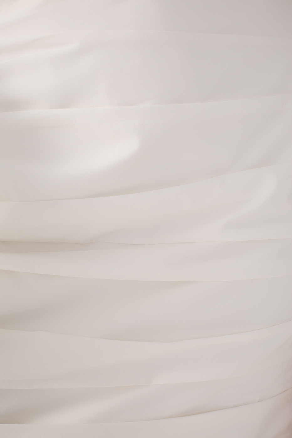 Draped Ruffled Cotton Mini Skirt