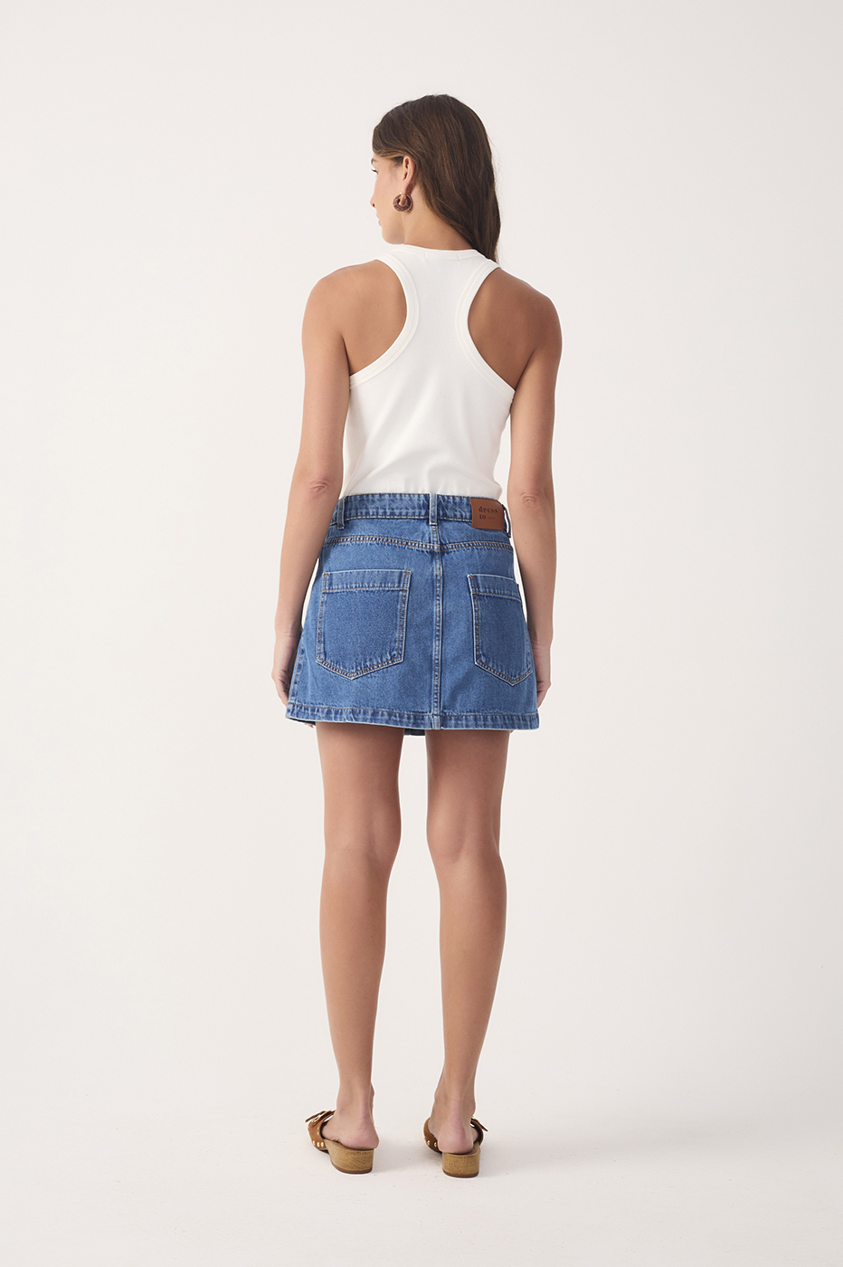 Button-Front Jeans Skirt_6