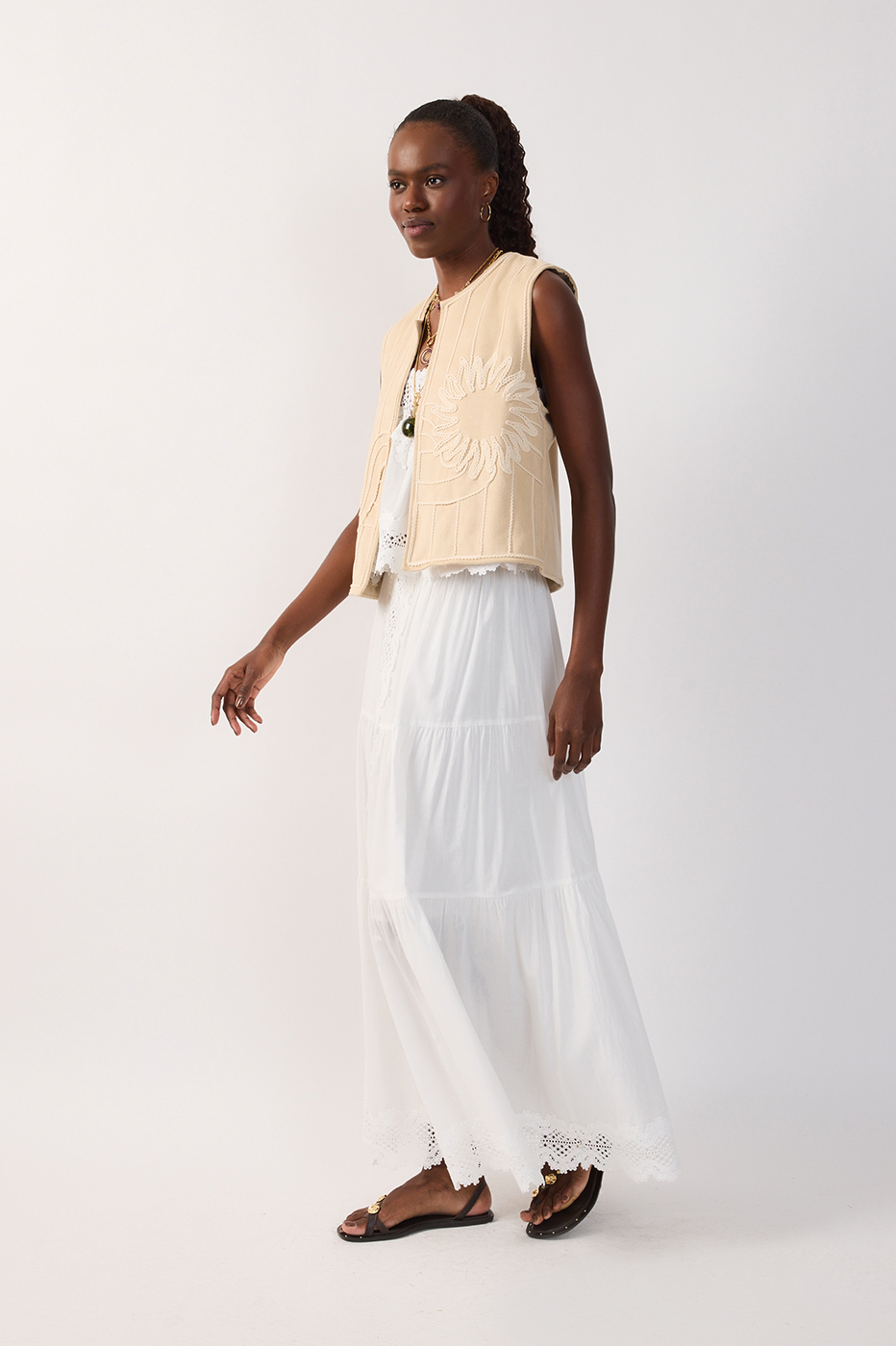 Lace Tiered Cotton Maxi Skirt_3