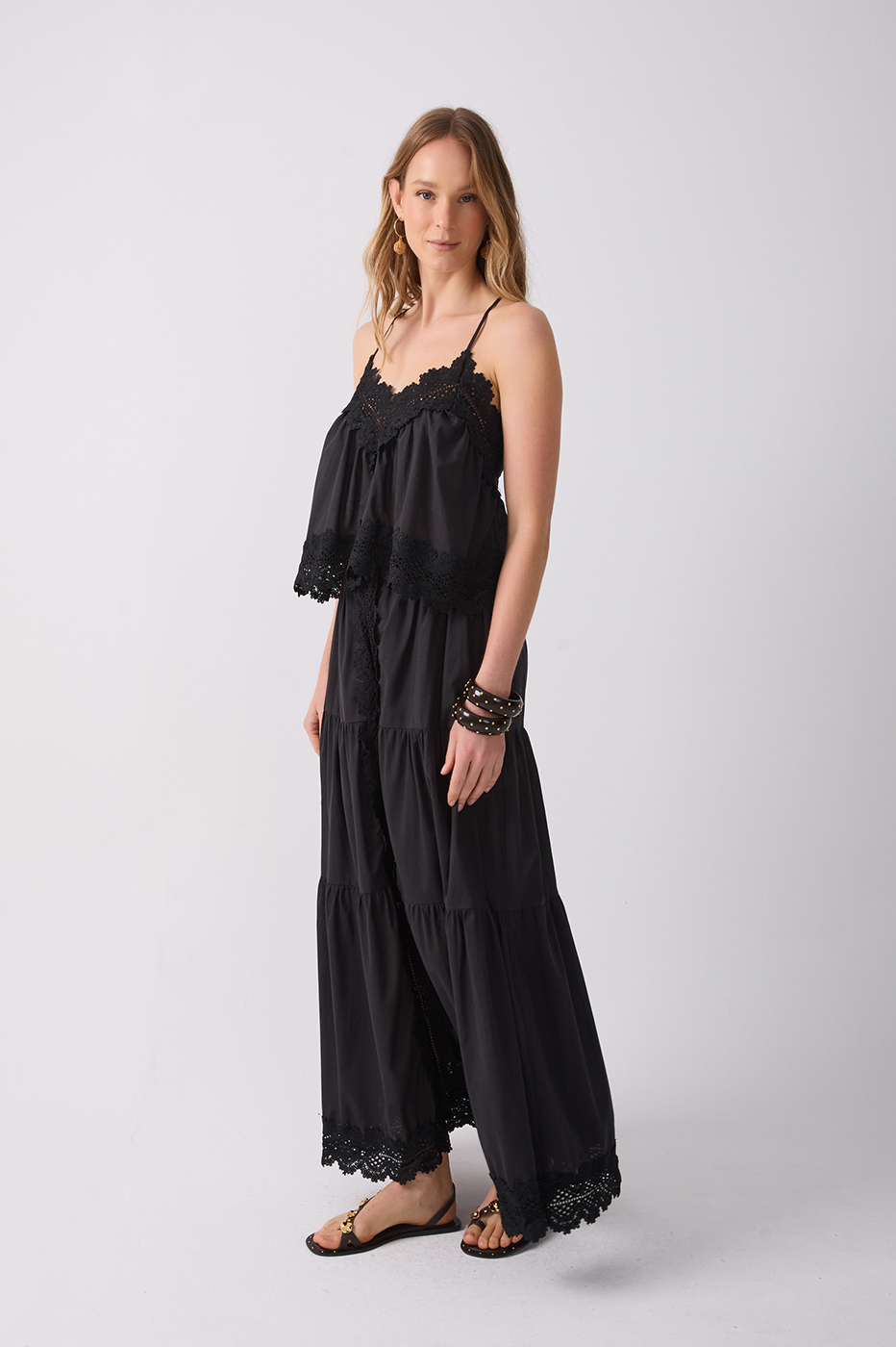 Lace Tiered Cotton Maxi Skirt_3