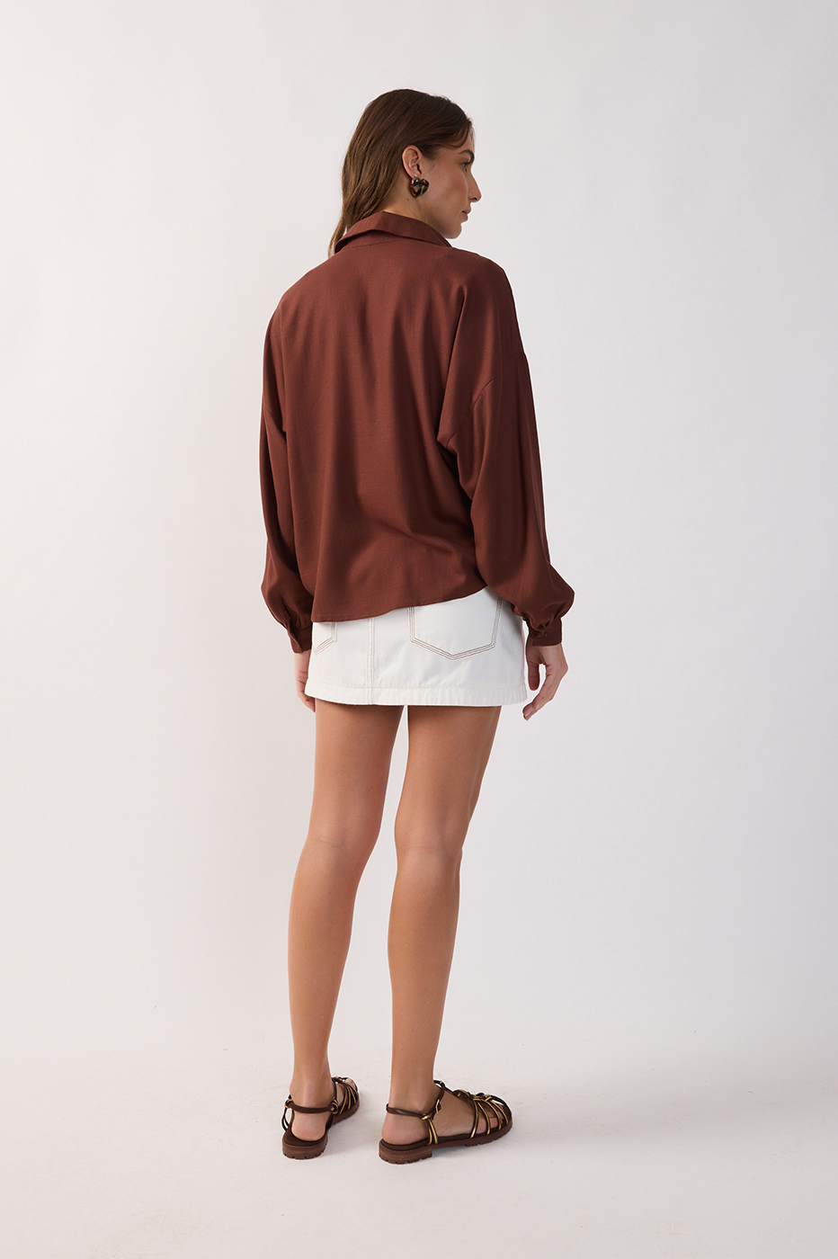 Off-White Seam Detail Wrap Mini Skirt_6