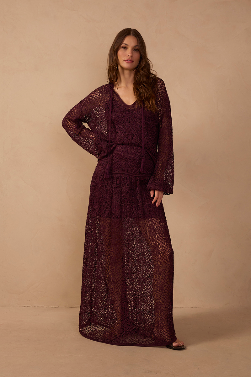 Lace Knit Maxi Skirt_1