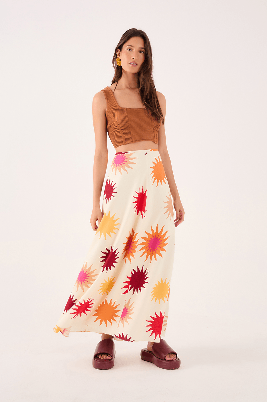 Cali Print Midi Skirt_1