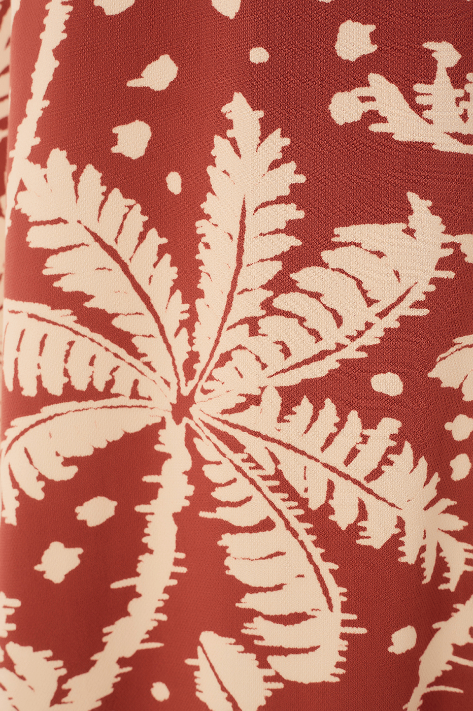Cropped Crepe Skirt In Bahia Print
