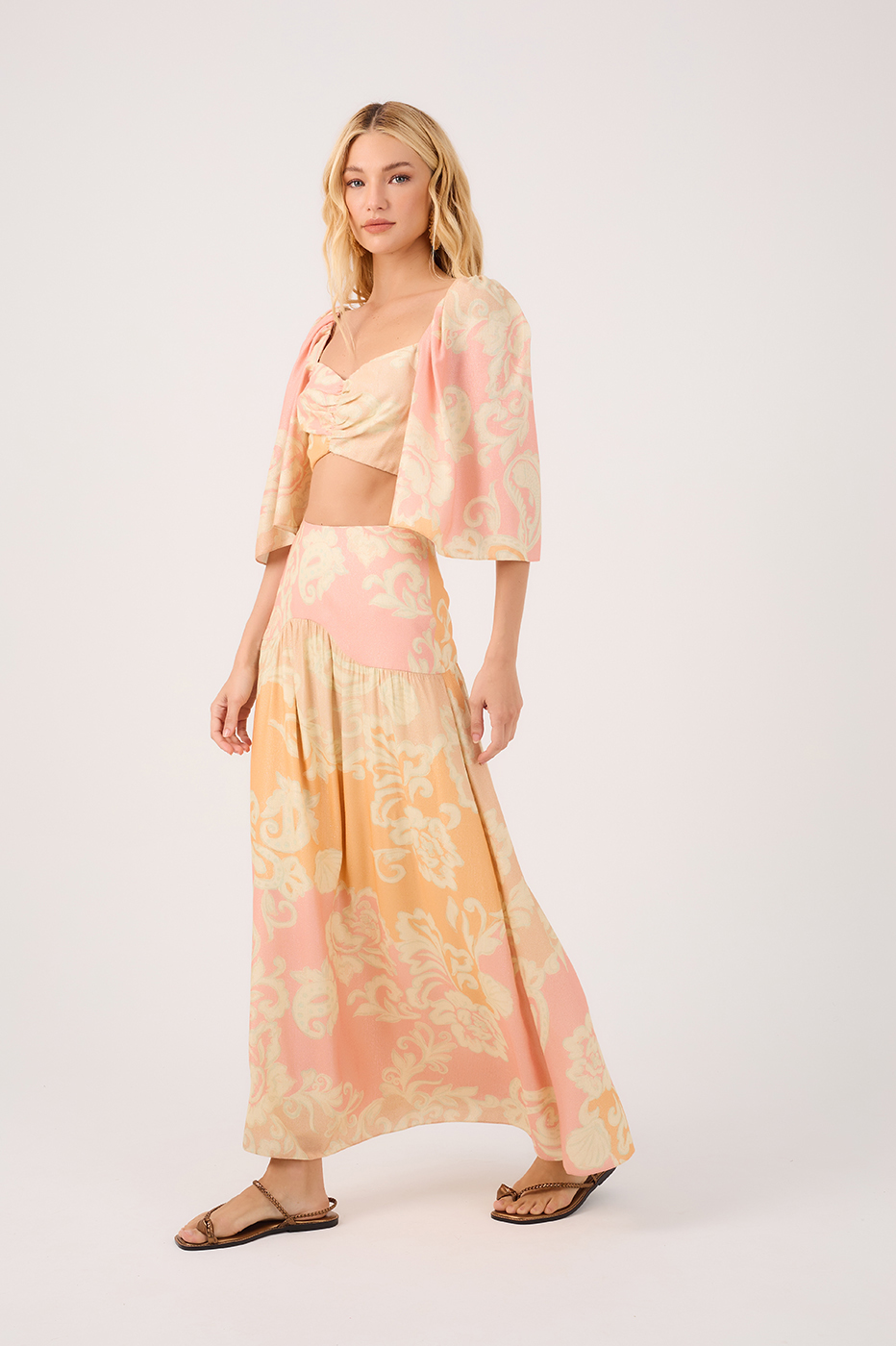 Sea Flower Maxi Skirt_2