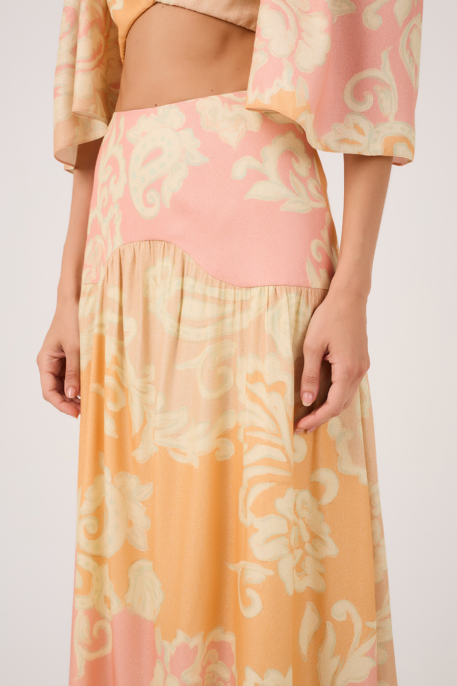 Sea Flower Maxi Skirt_4