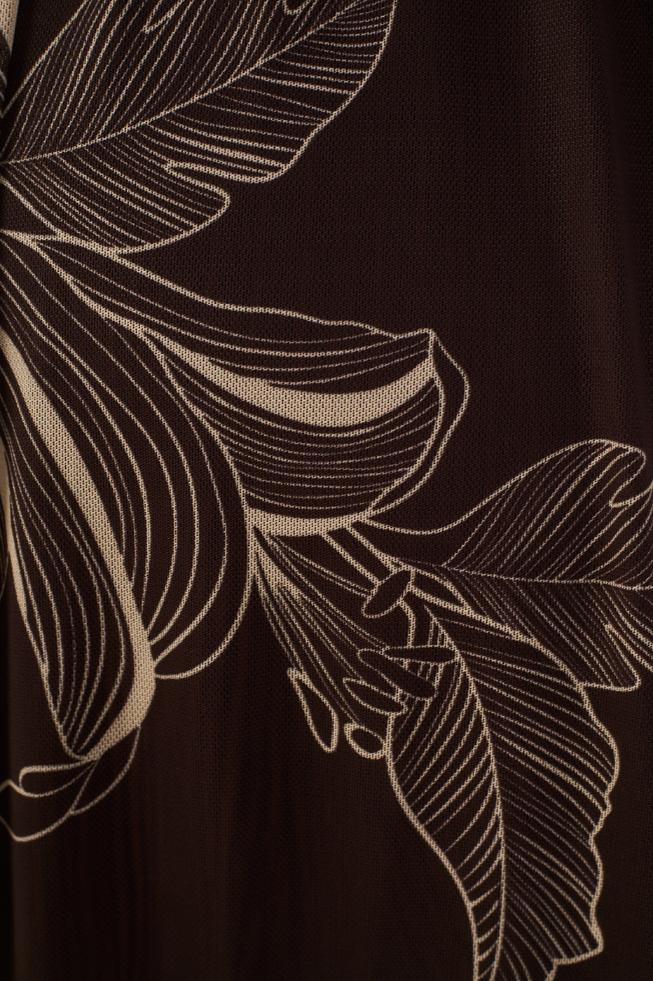 Brown Flora Elastic Waist Tiered Tulle Maxi Skirt