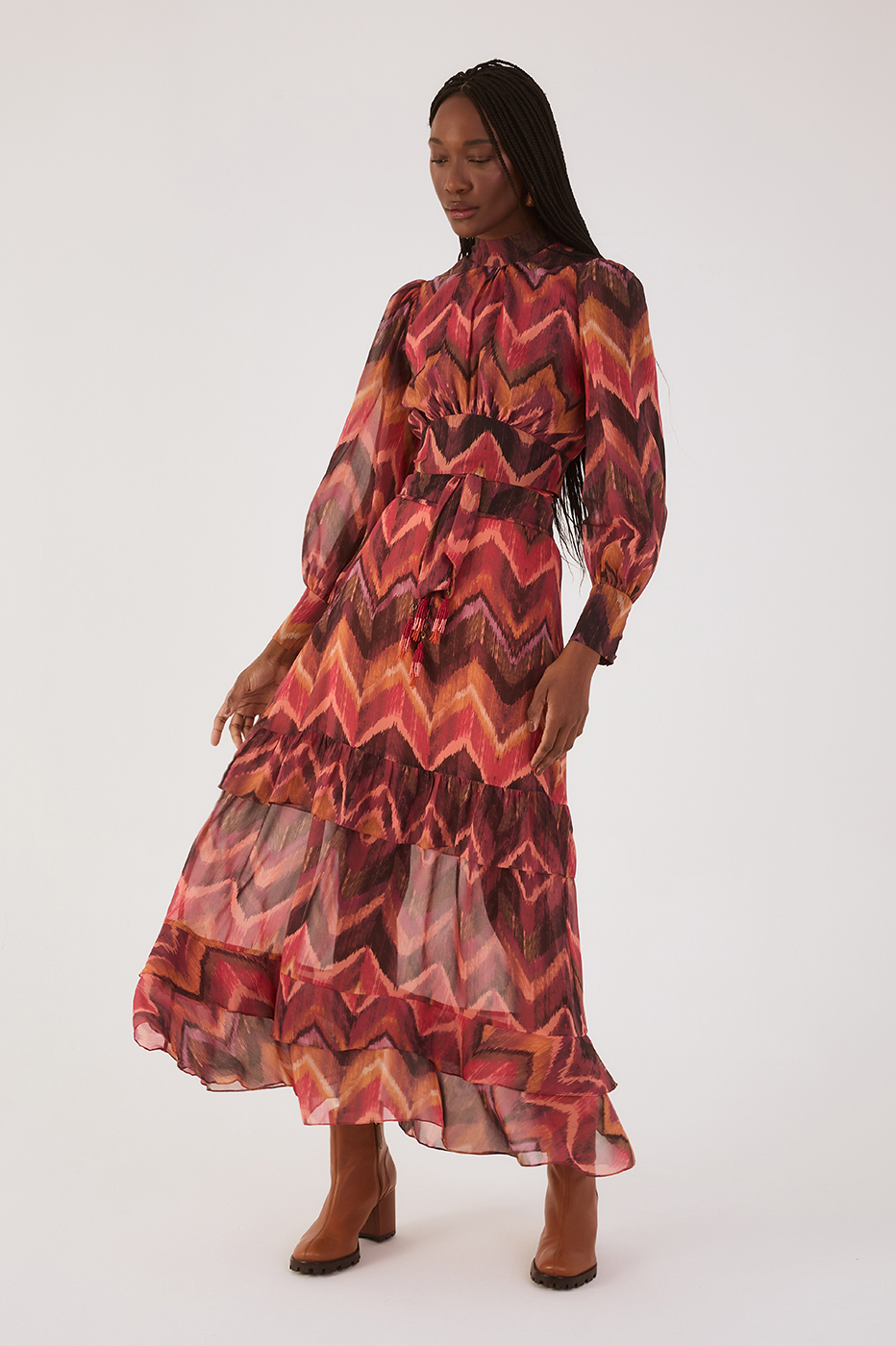 Ikat Print Maxi Skirt_2