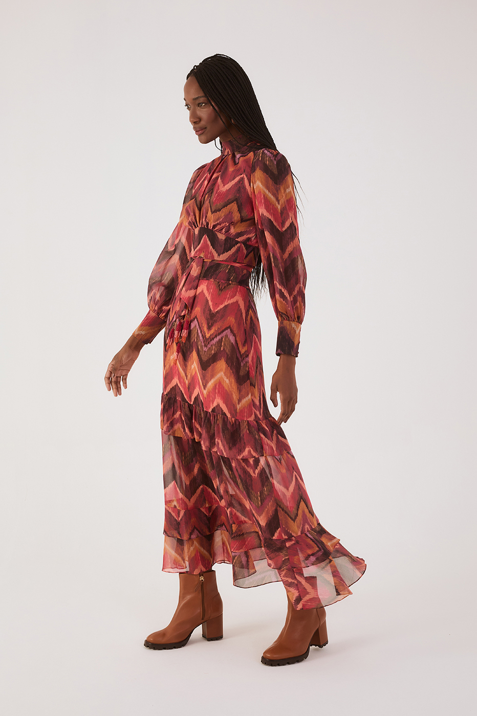 Ikat Print Maxi Skirt_3