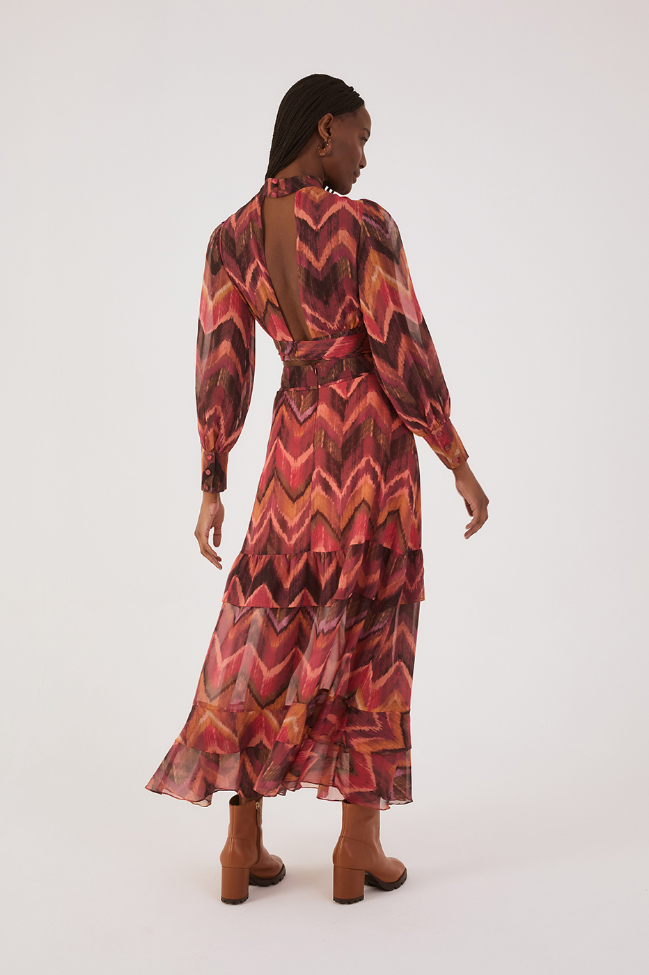 Ikat Print Maxi Skirt_6