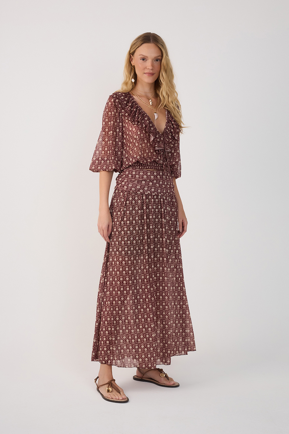 Tulle Essência Print Skirt_2