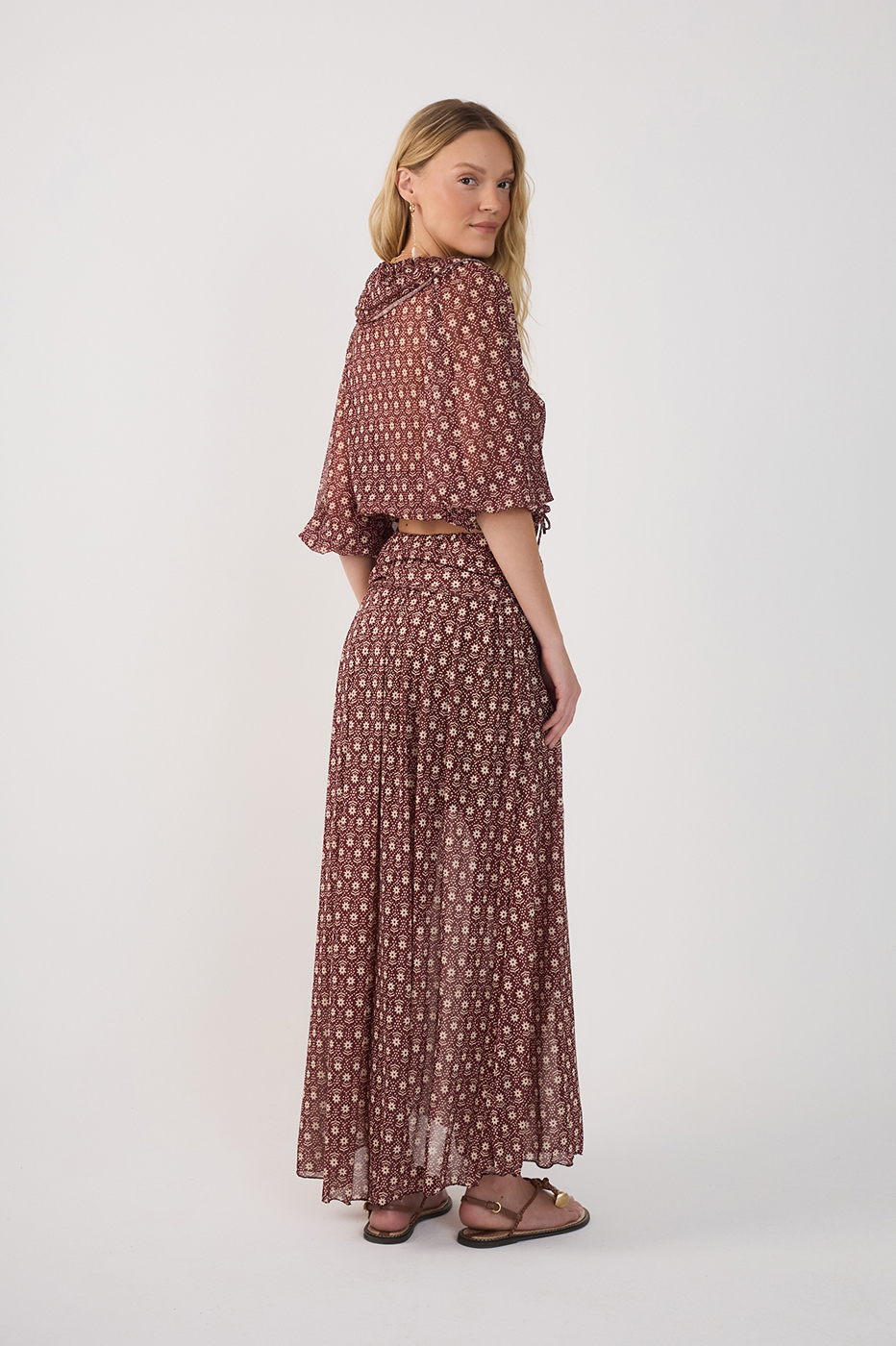 Tulle Essência Print Skirt