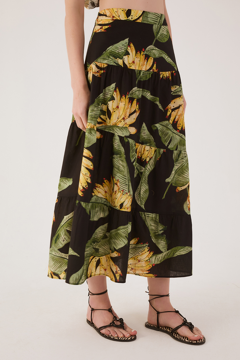 Midi Poplin Paraíso Print Skirt_3