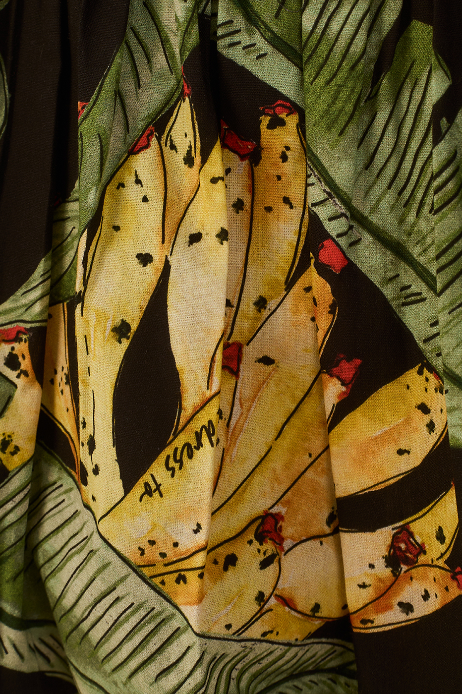 Paraíso Print Balloon Poplin Skirt