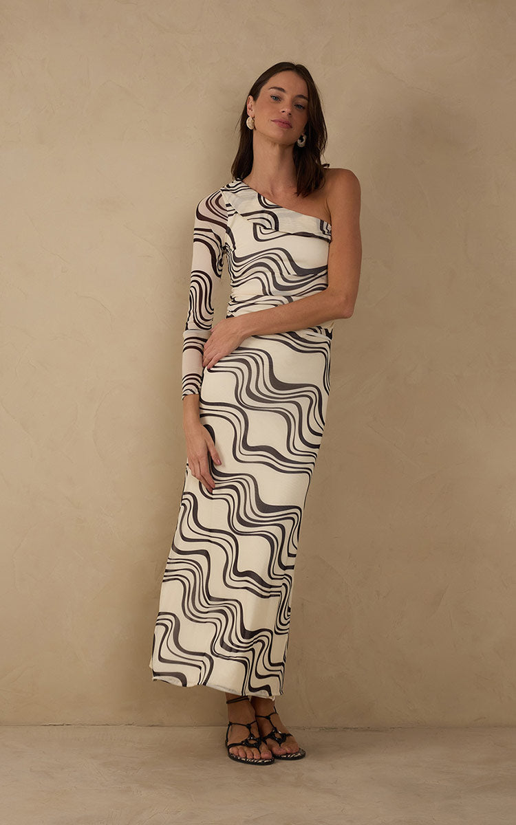 Fluir Print Tulle Skirt_4