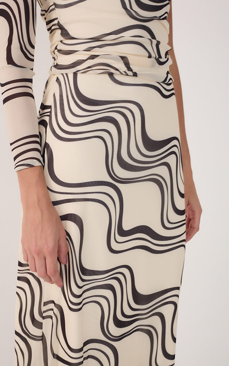 Fluir Print Tulle Skirt_5