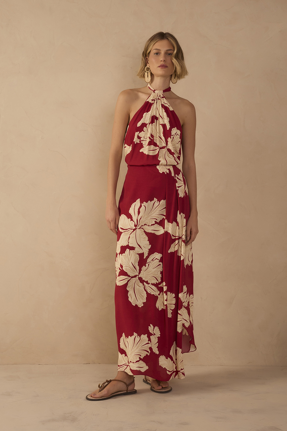 Petala Vermelha Print Wrap Skirt