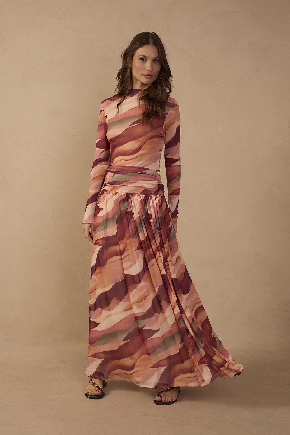 Dunas Print Tulle Skirt_1