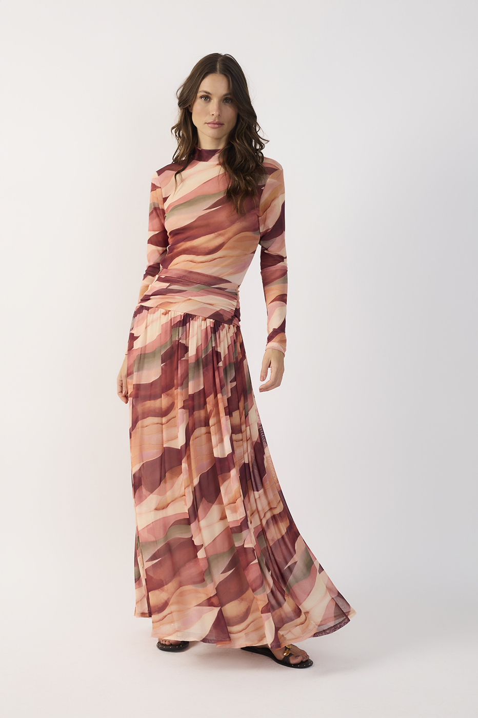 Dunas Print Tulle Skirt_2