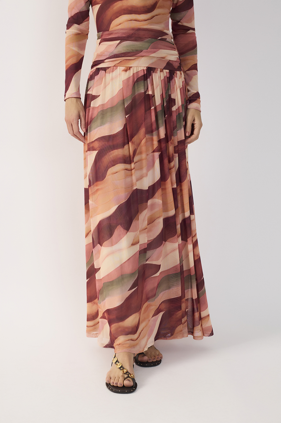 Dunas Print Tulle Skirt_4