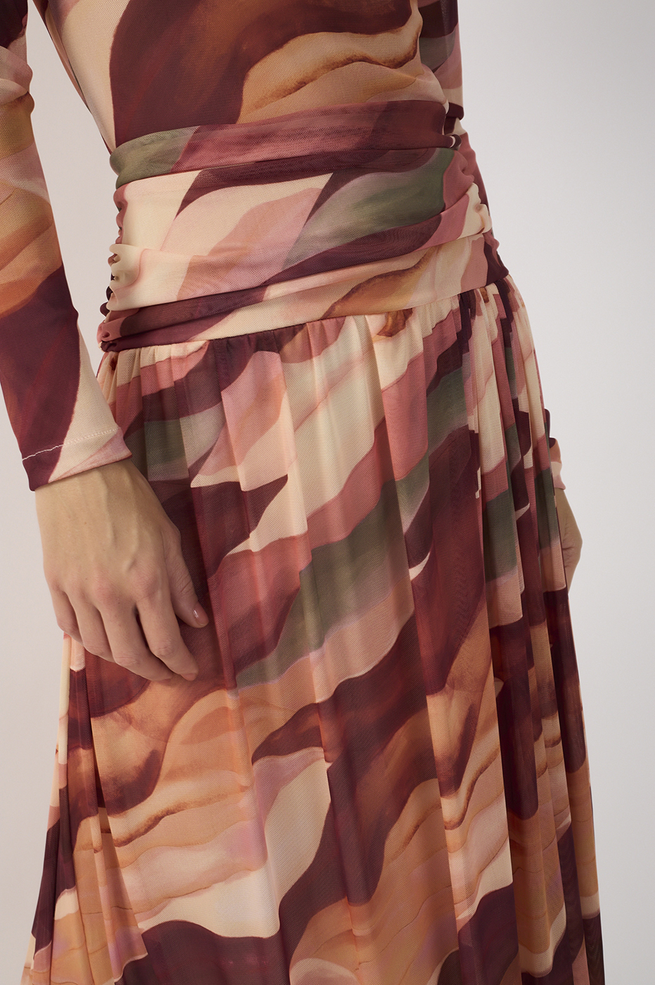 Dunas Print Tulle Skirt_5