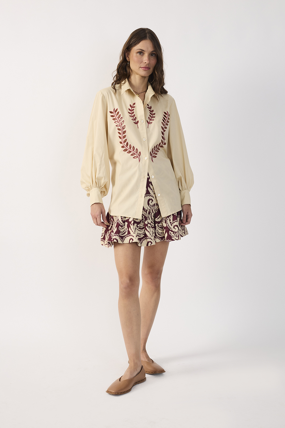 Tropikat Print Mini Skirt_2